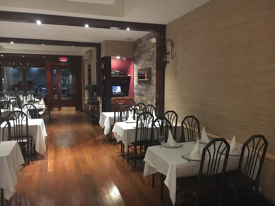 Dining room set for a casual meal.